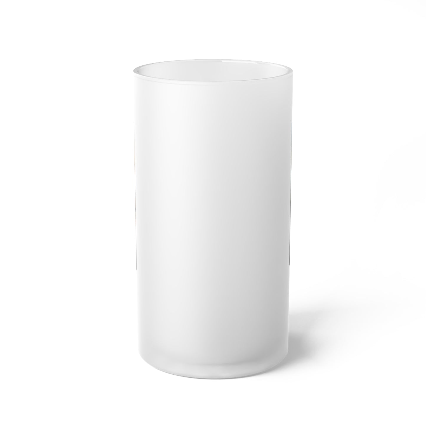 Frosted Glass Beer Mug with Custom Design, Unique Beer Stein, Personalized Gift, Party Mug, Wedding Favor, Summer BBQ Accessory