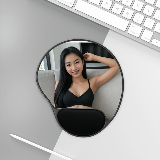 Personalized Mouse Pad with Wrist Rest, Desk Accessory, Gamer Gift, Home Office Decor, Ergonomic Mousepad