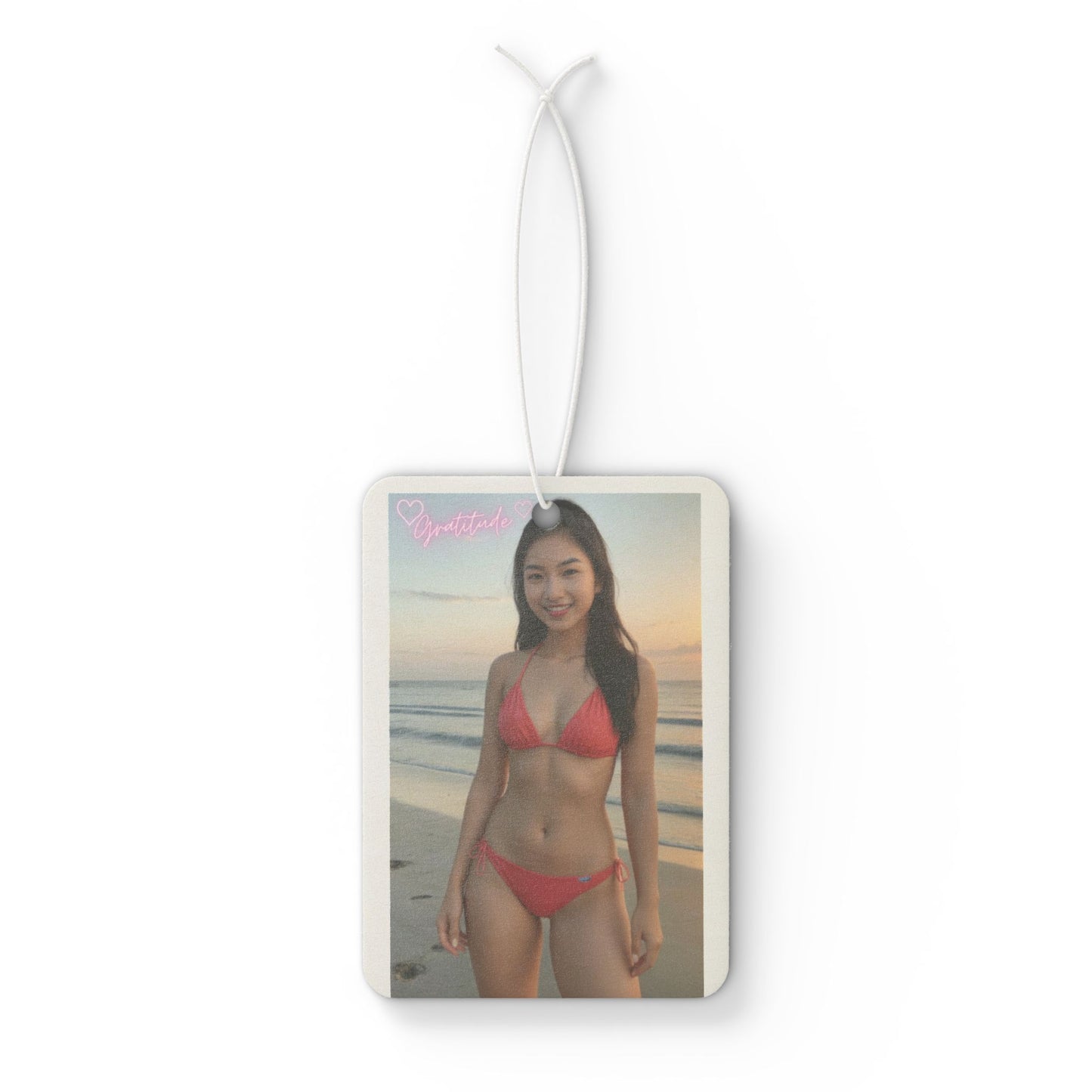 Beach-Inspired Car Air Freshener, Summer Decor, Coastal Vibes, Unique Gift Idea, Aromatic Accessory, Beach Lover's Essentials