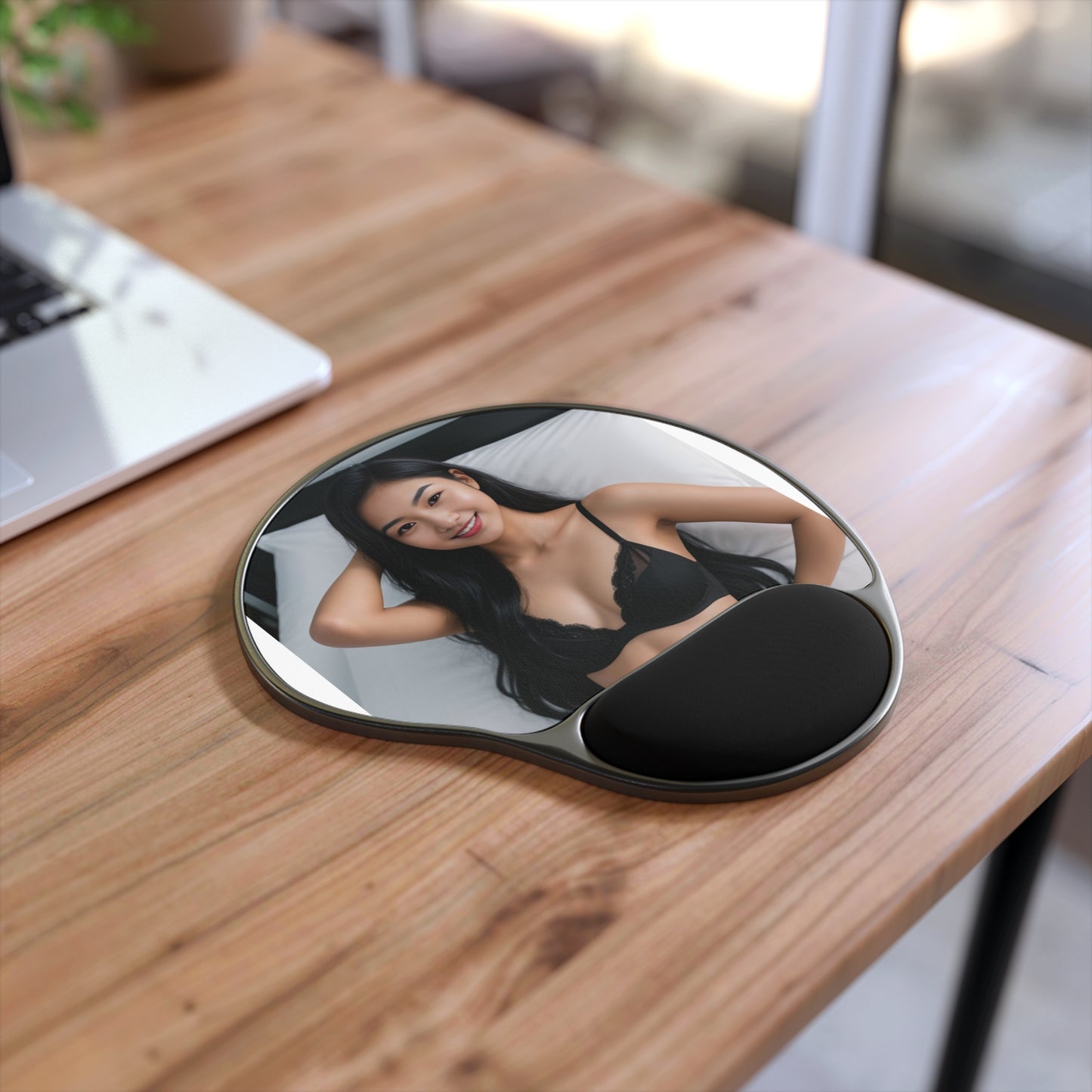 Mouse Pad with Wrist Rest Featuring Seductive Design, Perfect Gift for Office Enthusiasts, Ergonomic Desk Accessories, Work from Home [...]