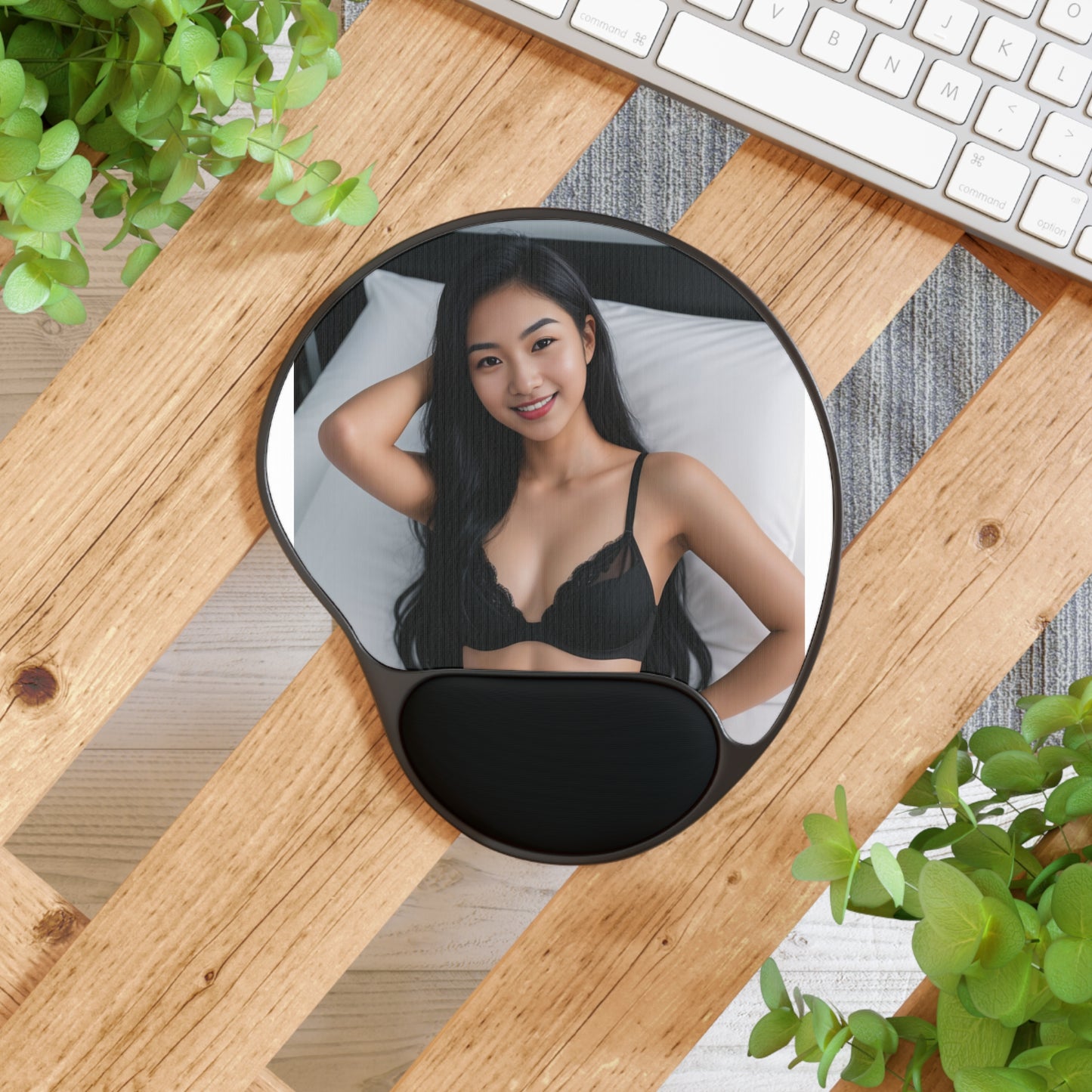 Mouse Pad with Wrist Rest Featuring Seductive Design, Perfect Gift for Office Enthusiasts, Ergonomic Desk Accessories, Work from Home [...]