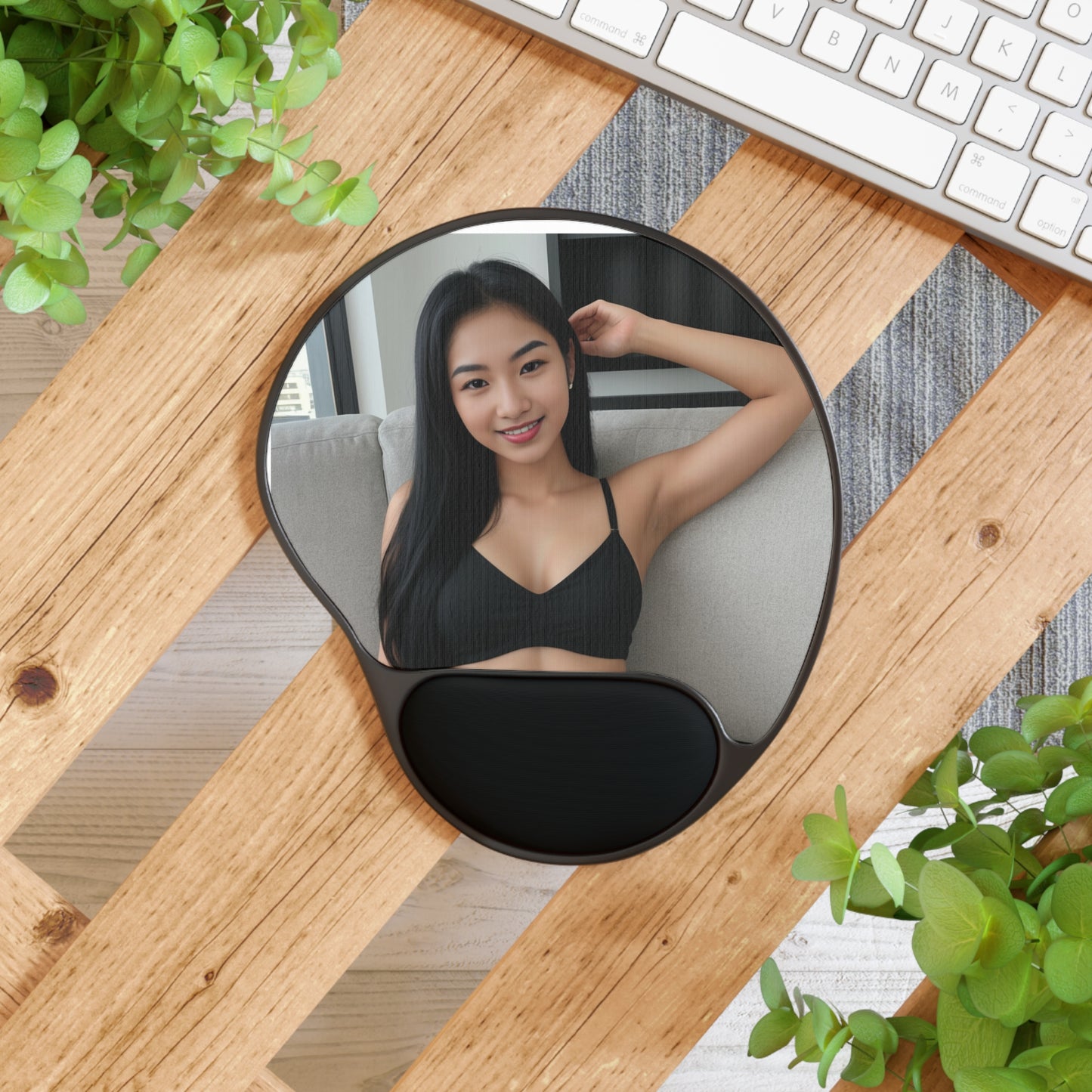 Personalized Mouse Pad with Wrist Rest, Desk Accessory, Gamer Gift, Home Office Decor, Ergonomic Mousepad