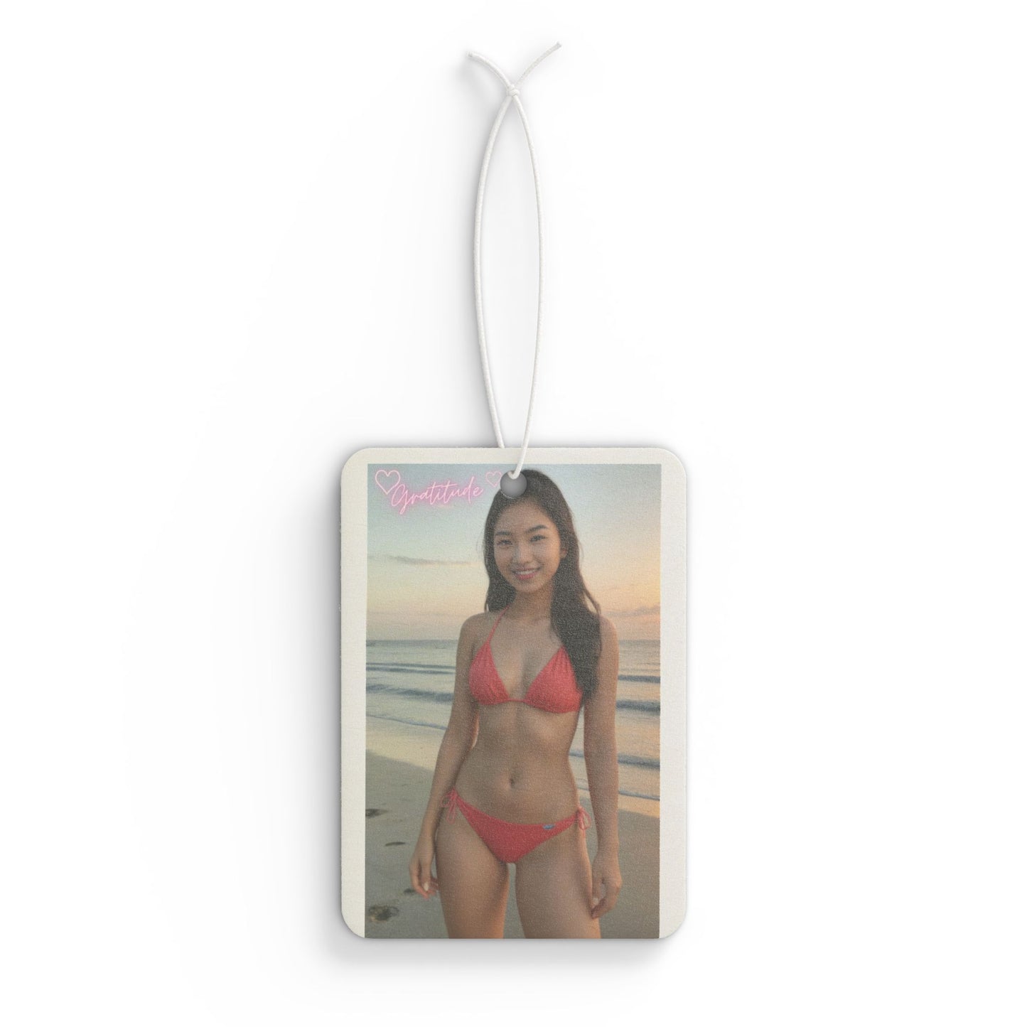 Beach-Inspired Car Air Freshener, Summer Decor, Coastal Vibes, Unique Gift Idea, Aromatic Accessory, Beach Lover's Essentials