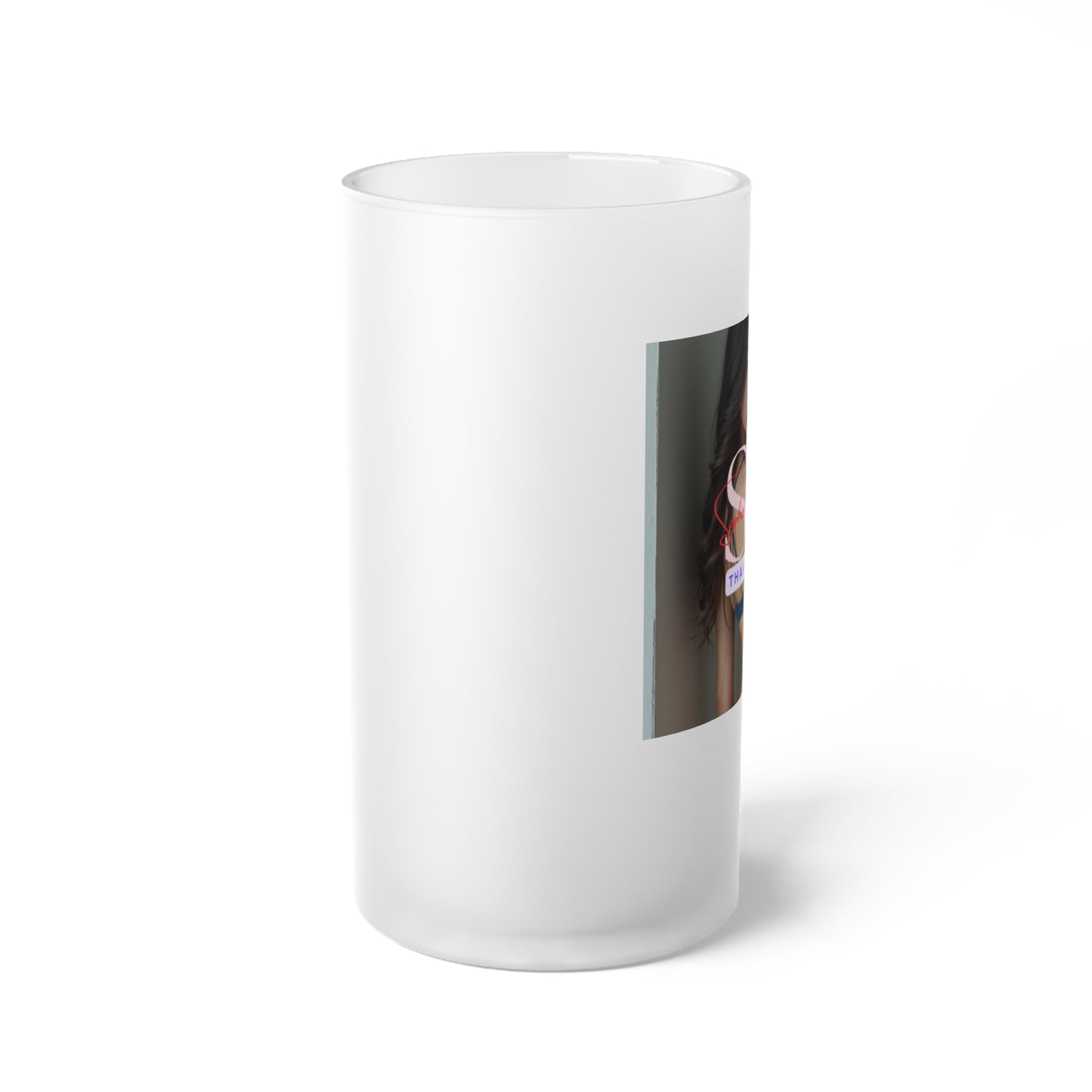 Frosted Glass Beer Mug with Unique Design, Decorative Drinkware, Gift for Beer Lovers, Pub Decor, Party Essential, Unique Barware