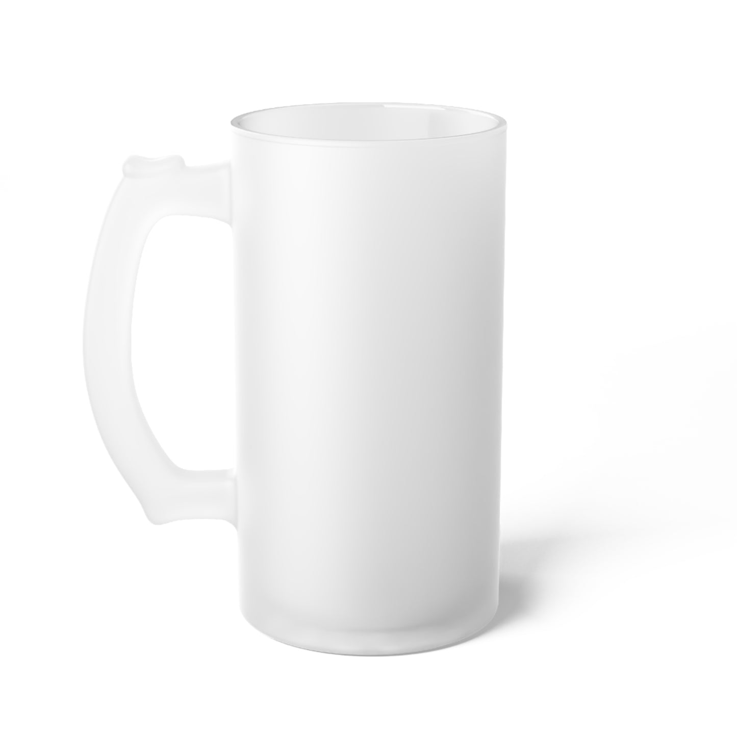 Frosted Glass Beer Mug with Unique Design, Decorative Drinkware, Gift for Beer Lovers, Pub Decor, Party Essential, Unique Barware