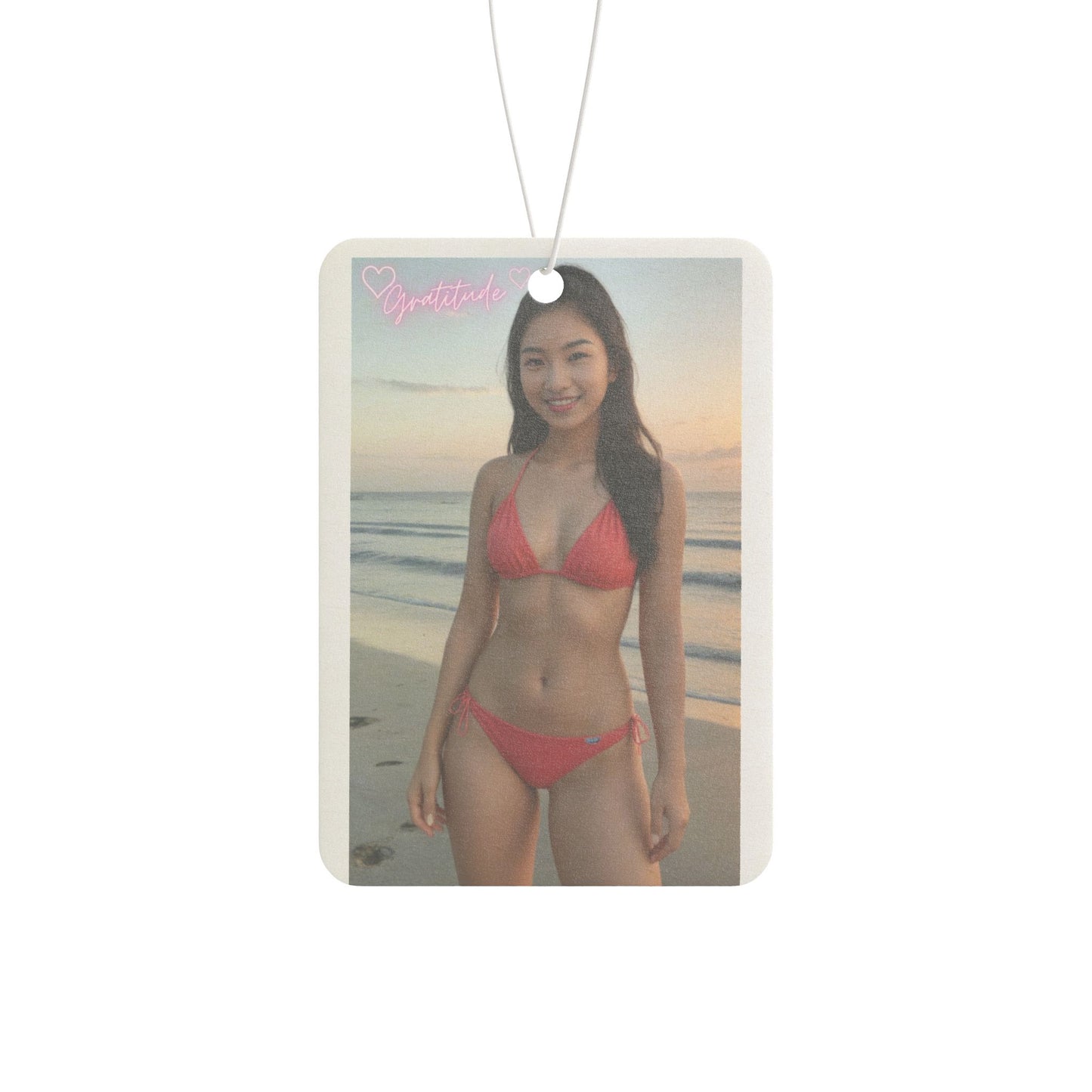 Beach-Inspired Car Air Freshener, Summer Decor, Coastal Vibes, Unique Gift Idea, Aromatic Accessory, Beach Lover's Essentials