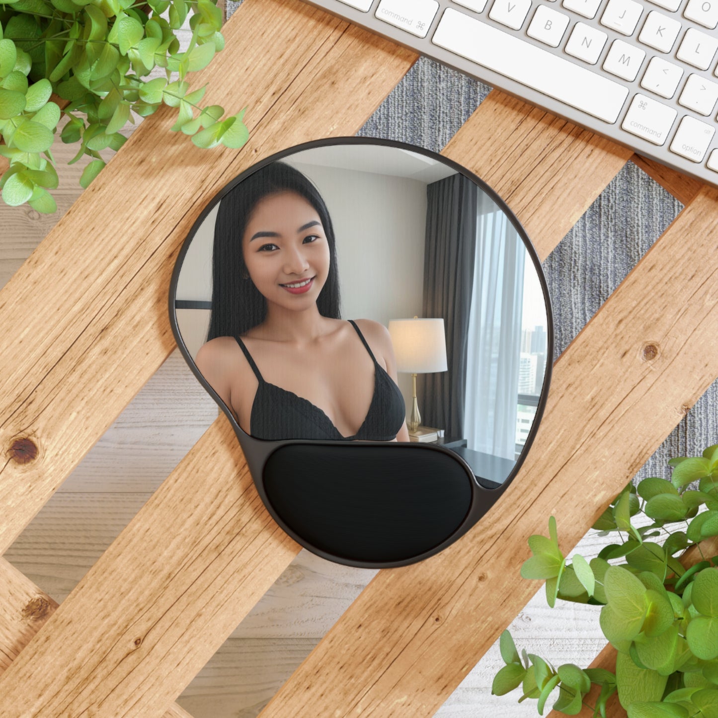 Personalized Mouse Pad with Wrist Rest, Custom Office Decor, Gamer Gift, Desk Accessories, Unique Computer Pad