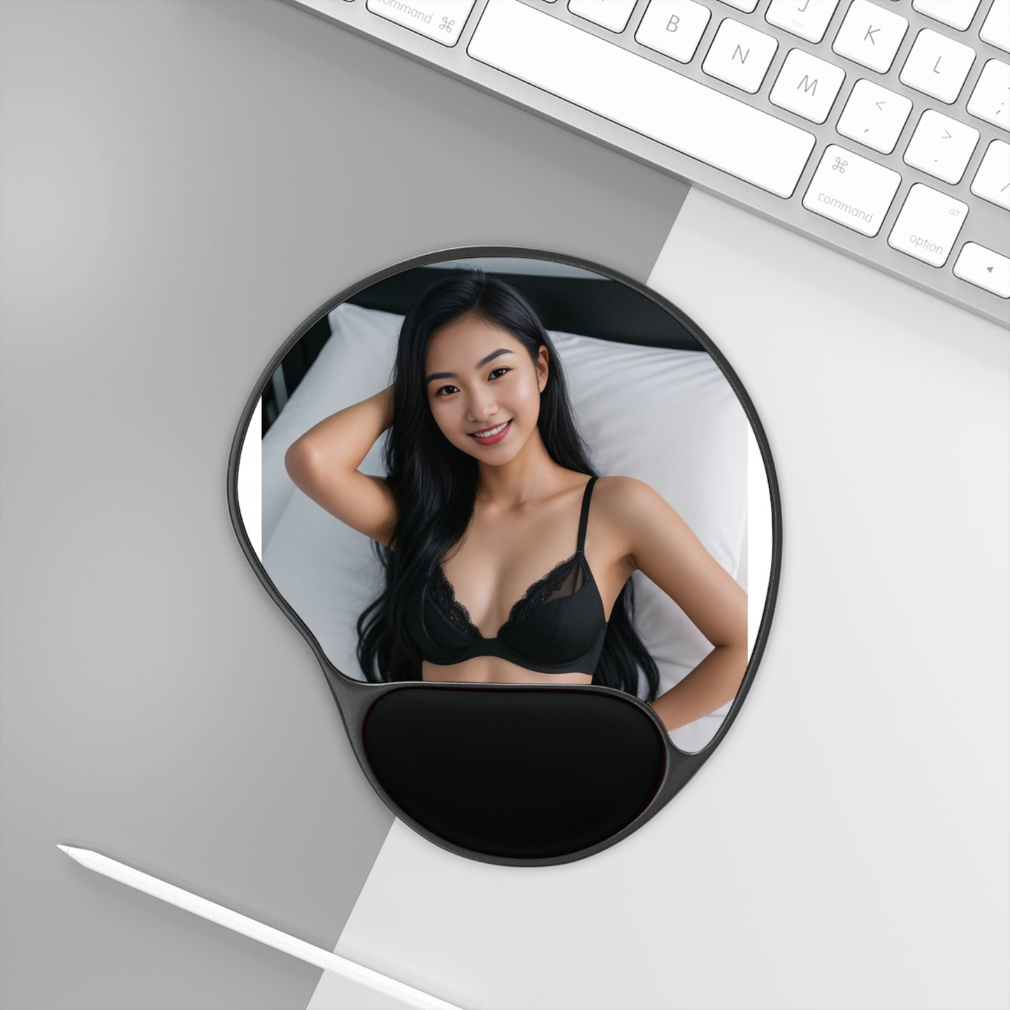 Mouse Pad with Wrist Rest Featuring Seductive Design, Perfect Gift for Office Enthusiasts, Ergonomic Desk Accessories, Work from Home [...]