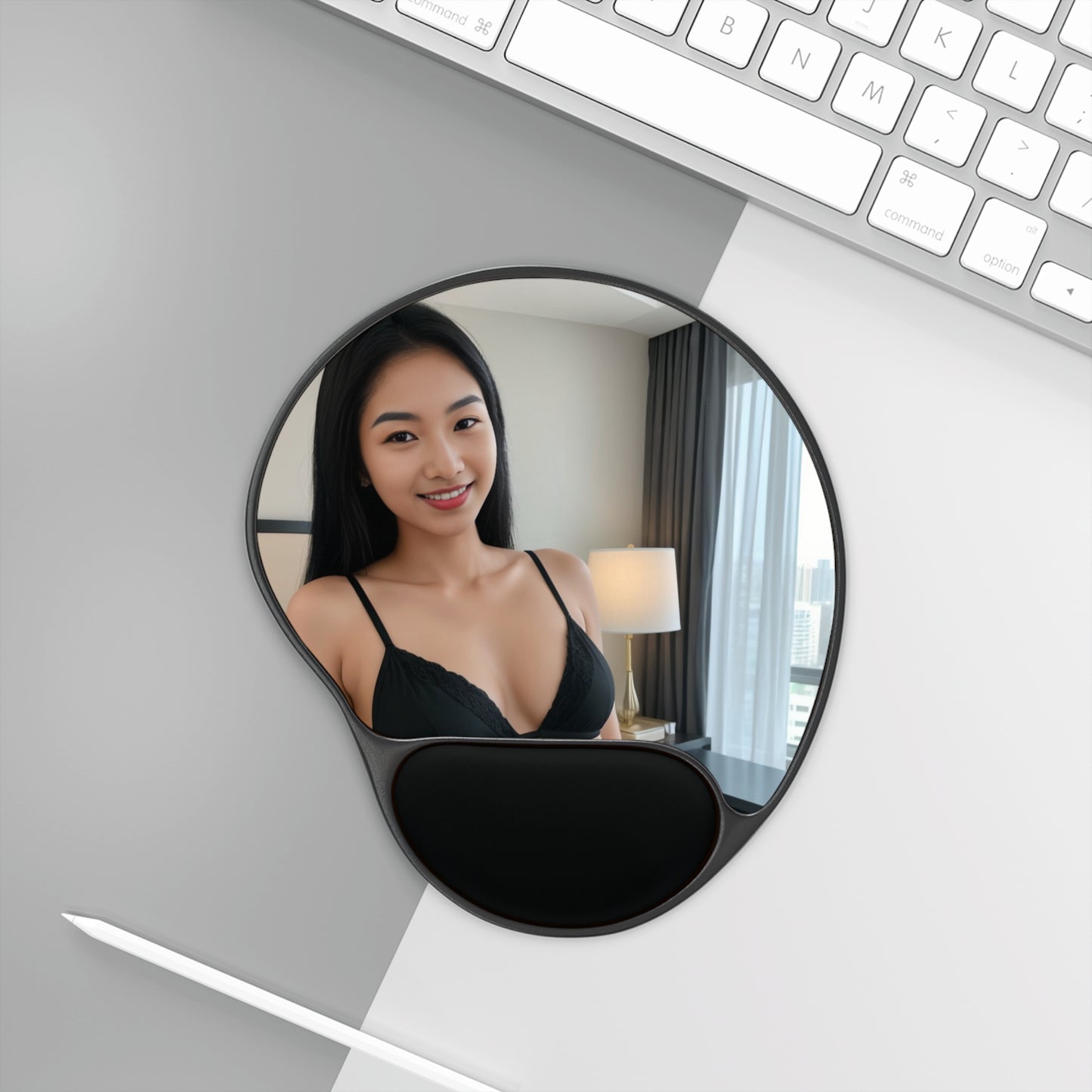 Personalized Mouse Pad with Wrist Rest, Custom Office Decor, Gamer Gift, Desk Accessories, Unique Computer Pad